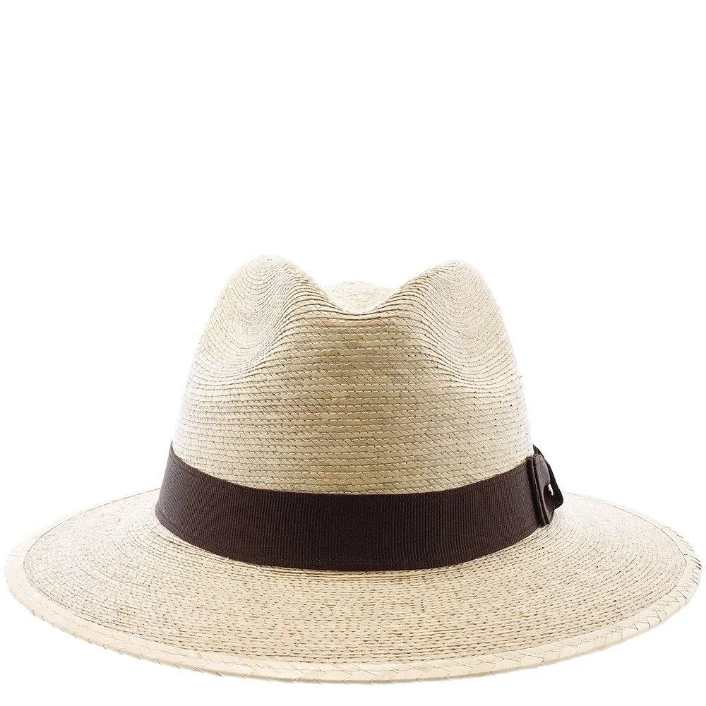 Explorer, 2 1/2" Brim - Colored Natural Hand Woven Green Palm Hat