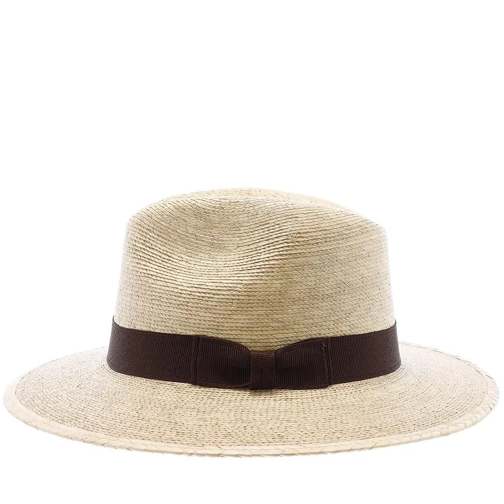 Explorer, 2 1/2" Brim - Colored Natural Hand Woven Green Palm Hat