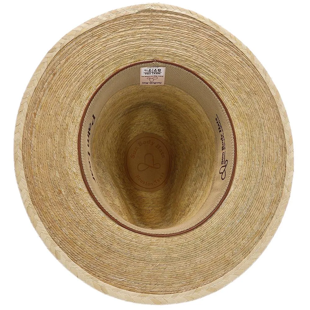 Explorer, 2 1/2" Brim - Colored Natural Hand Woven Green Palm Hat