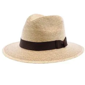 Explorer, 2 1/2" Brim - Colored Natural Hand Woven Green Palm Hat