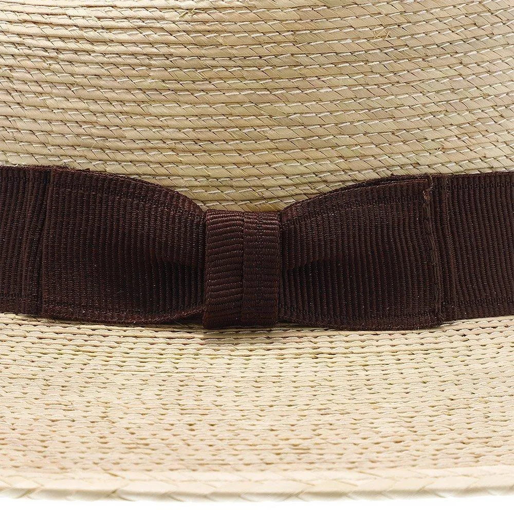 Explorer, 2 1/2" Brim - Colored Natural Hand Woven Green Palm Hat