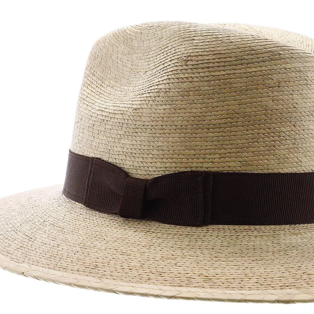 Explorer, 2 1/2" Brim - Colored Natural Hand Woven Green Palm Hat