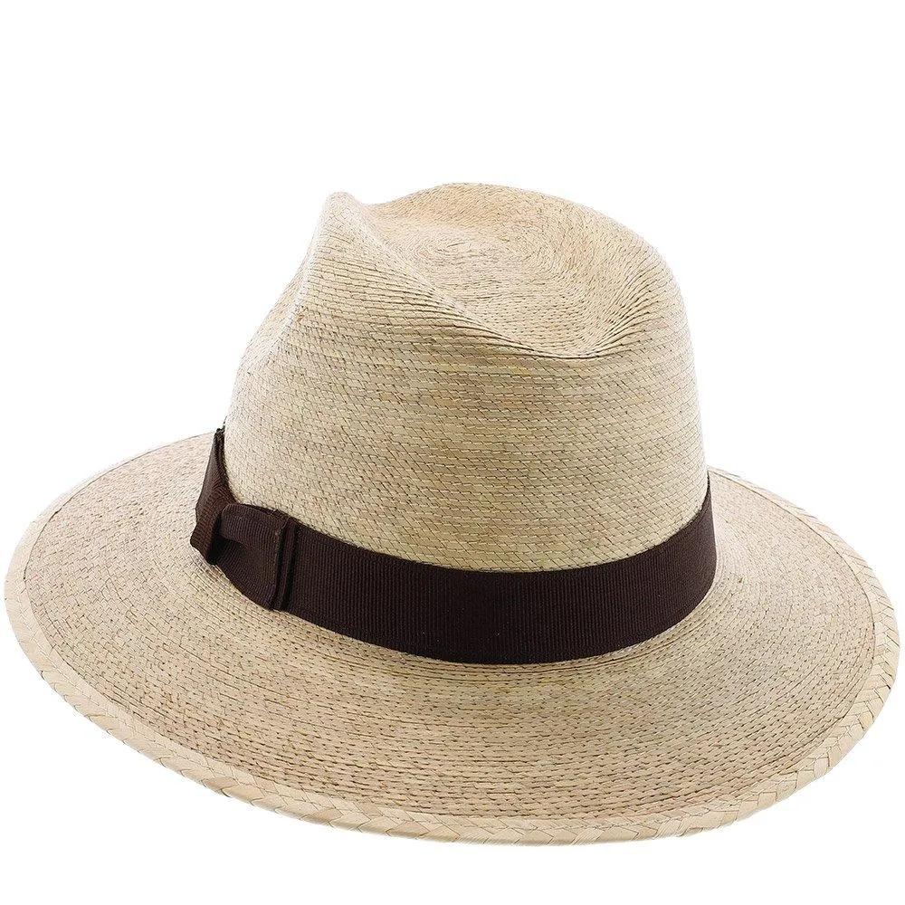 Explorer, 2 1/2" Brim - Colored Natural Hand Woven Green Palm Hat