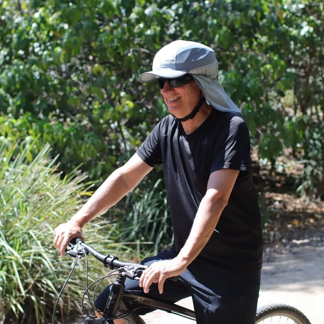 Explorer Bicycle Helmet Hat Grey & Natural