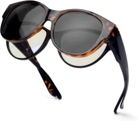 Face Shadow Polarized Sunglasses Fit Over Glasses, Sunglasses for Women to Go Over Glasses UV Protection Lightweight