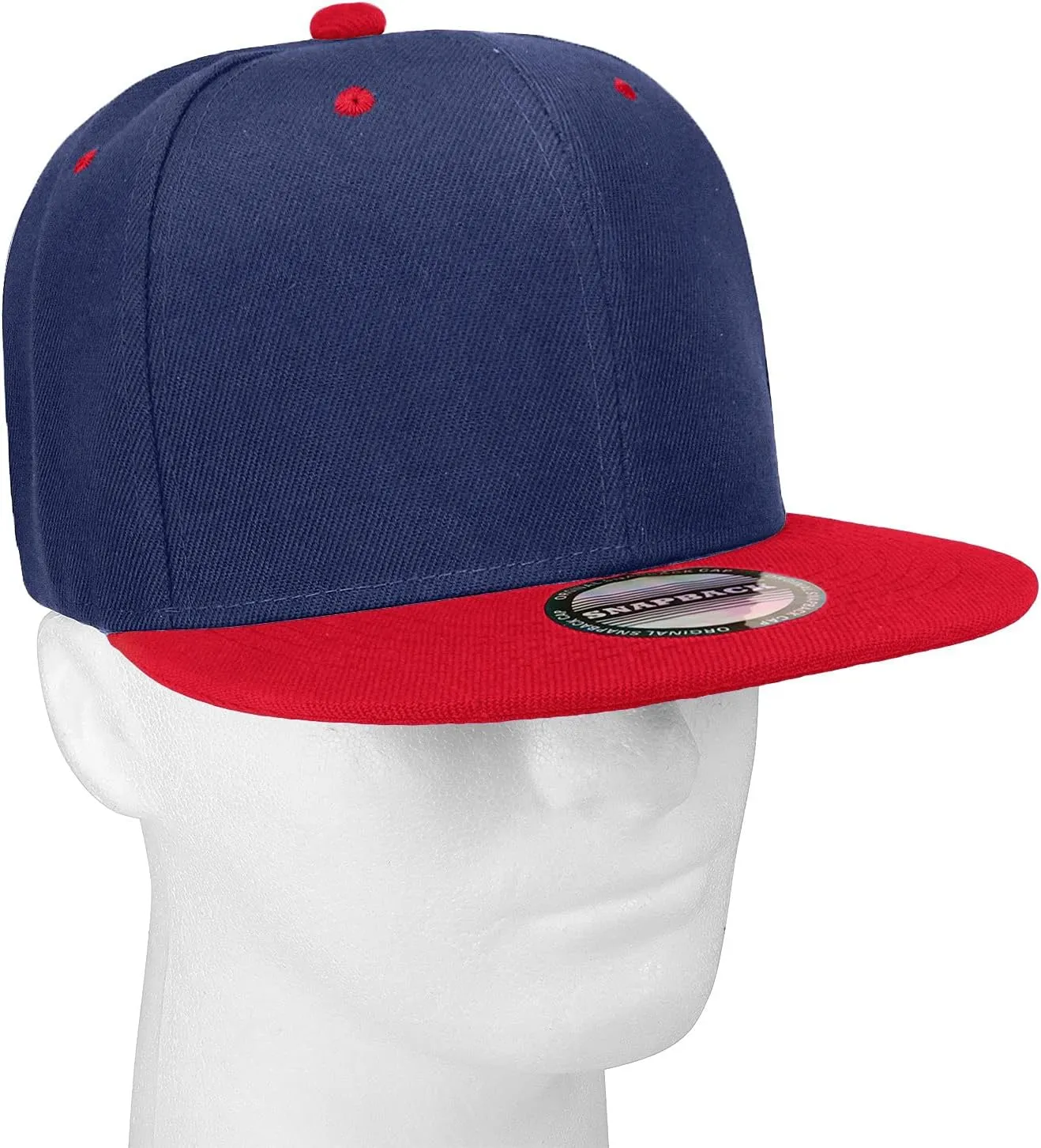 Falari Wholesale 12 Pack Snapback Hat Cap Hip Hop Style Flat Bill Blank Solid Color Adjustable Size