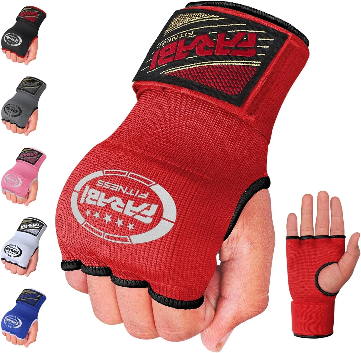 Farabi Quick Wraps Gloves Gel Paded Hand Wraps Adult MMA Boxing Muaythai Bandages Hand Protector 80cm Meter Wrist Support Strap Pair