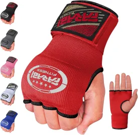 Farabi Quick Wraps Gloves Gel Paded Hand Wraps Adult MMA Boxing Muaythai Bandages Hand Protector 80cm Meter Wrist Support Strap Pair