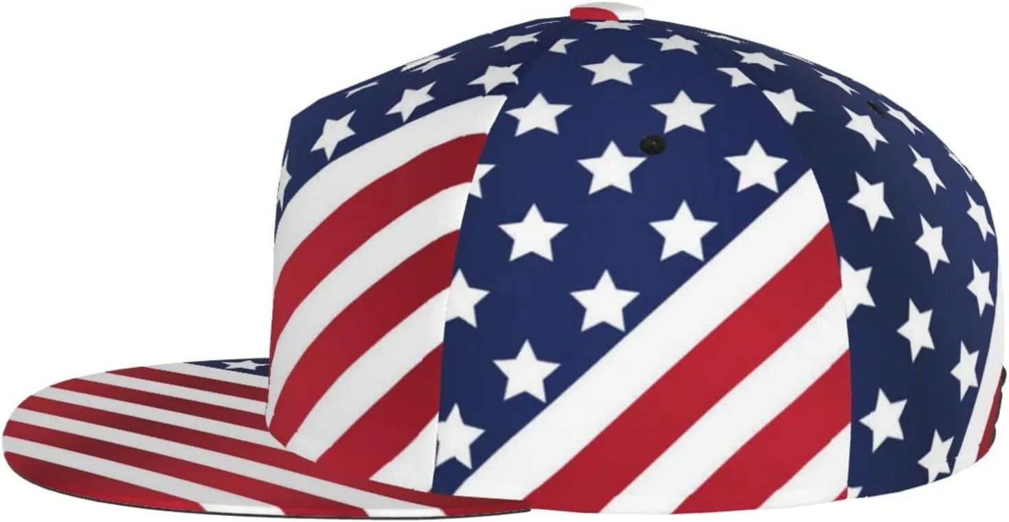 Fashion American Flag Baseball Hats for Men Women USA Flag Baseball Cap Adjustable Independence Trucker Snapback Hat