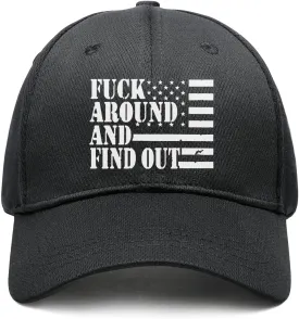 Fuck Around and Find Out Hat Fuck Around and Find Out Cap Mesh Baseball Cap Golf Hat Funny