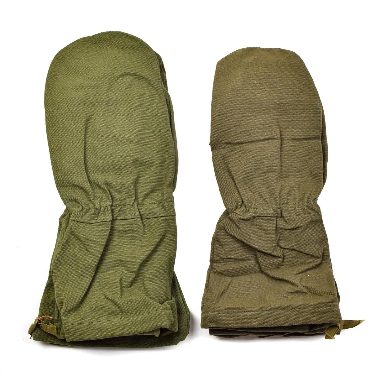 Genuine French army mittens cotton gloves Olive OD durable workwear military NEW