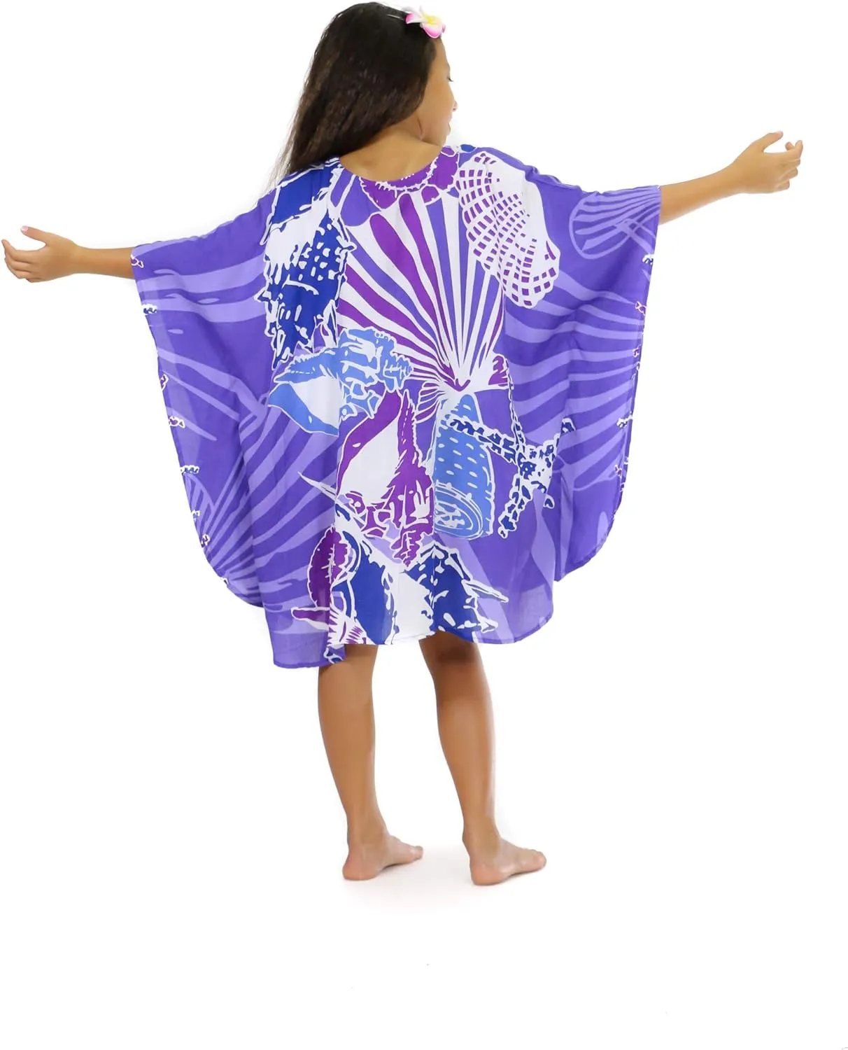 Girls Swimsuit Cover Up Beach Poncho Kaftan