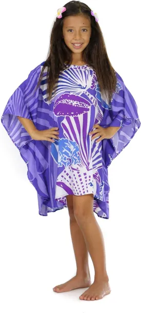 Girls Swimsuit Cover Up Beach Poncho Kaftan