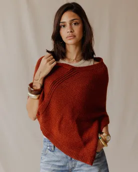 Handmade Poncho Scarf Havane