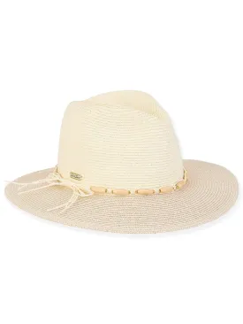 Hat - Ivory-Paperstraw Safari Brim-Women's-Hh2813A