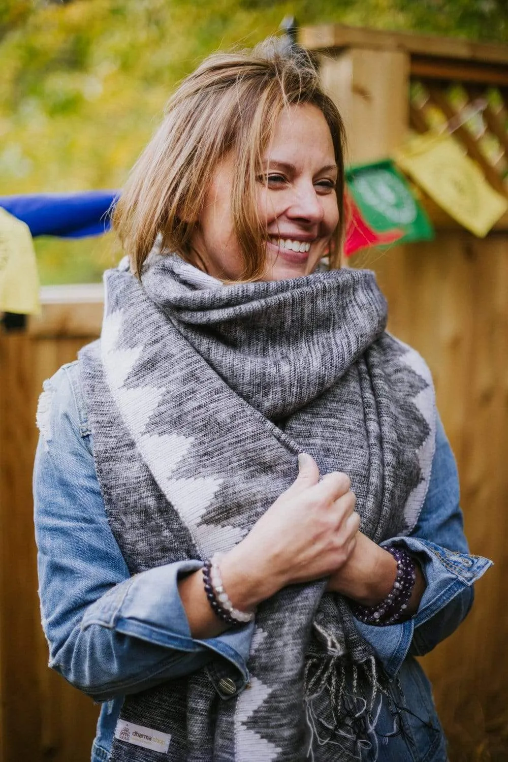 Himalayan Shawl in Classic Gray