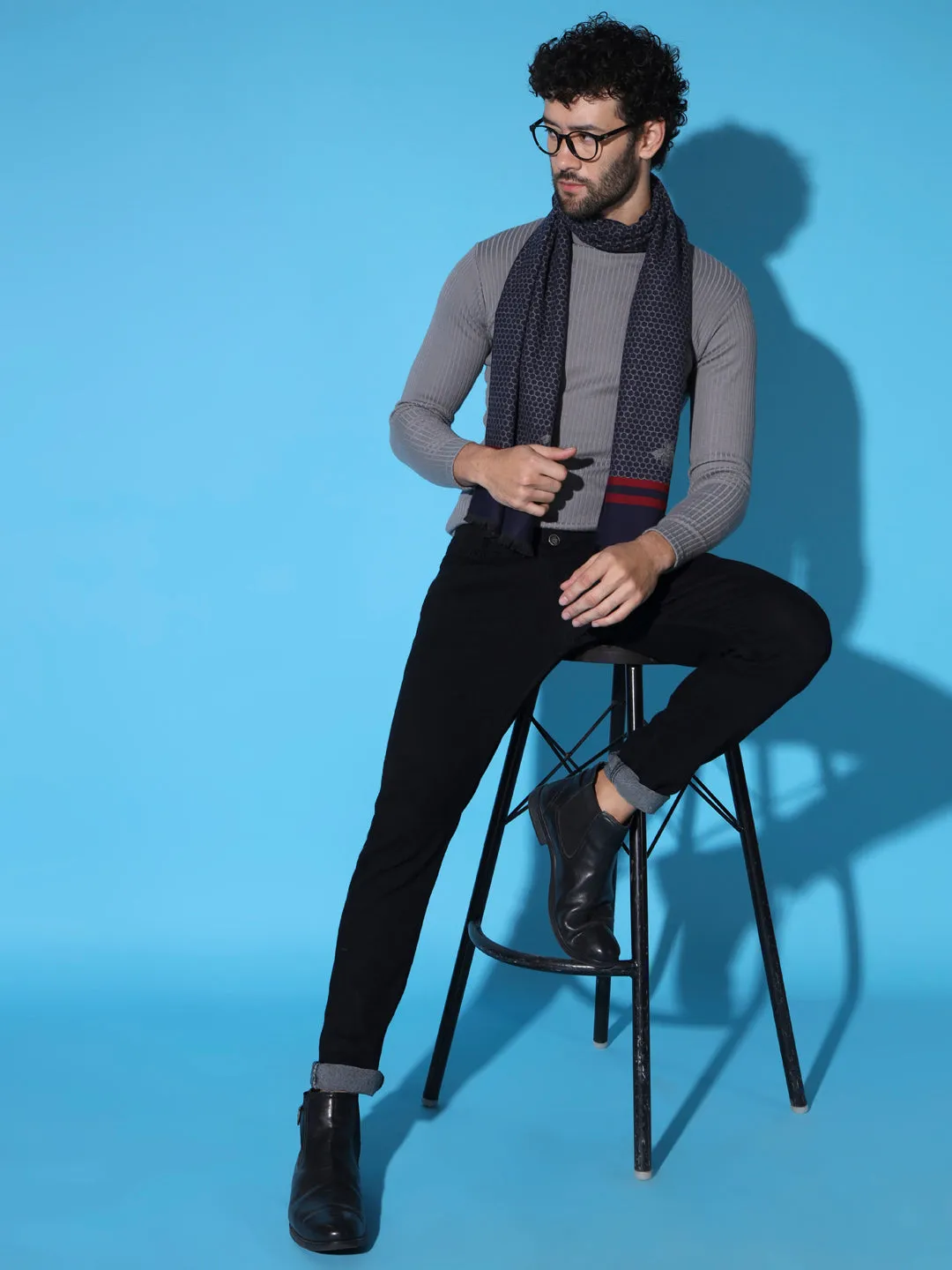 Iconic Butterfly Woolen Muffler for Men : Stylish Men Scarf