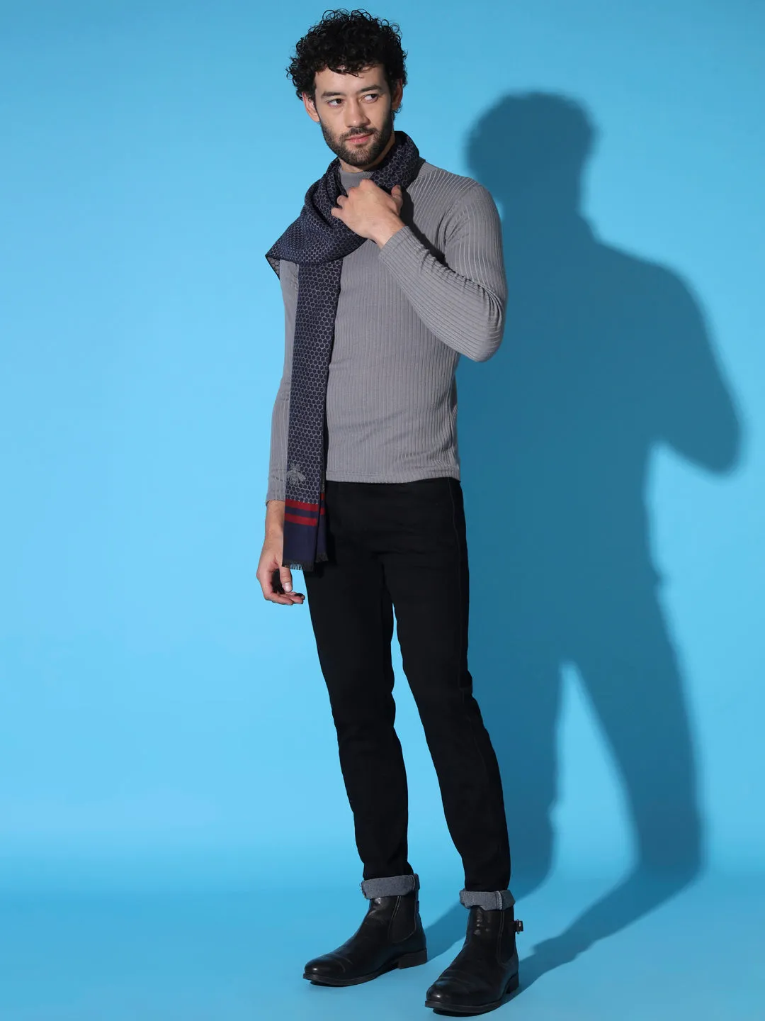 Iconic Butterfly Woolen Muffler for Men : Stylish Men Scarf
