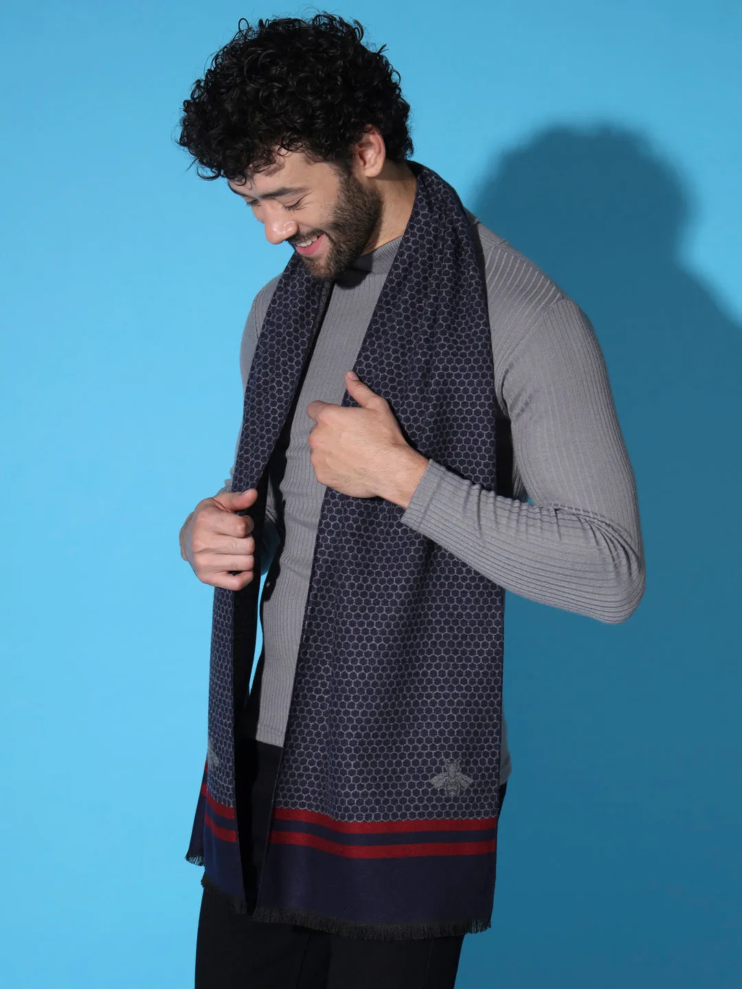 Iconic Butterfly Woolen Muffler for Men : Stylish Men Scarf
