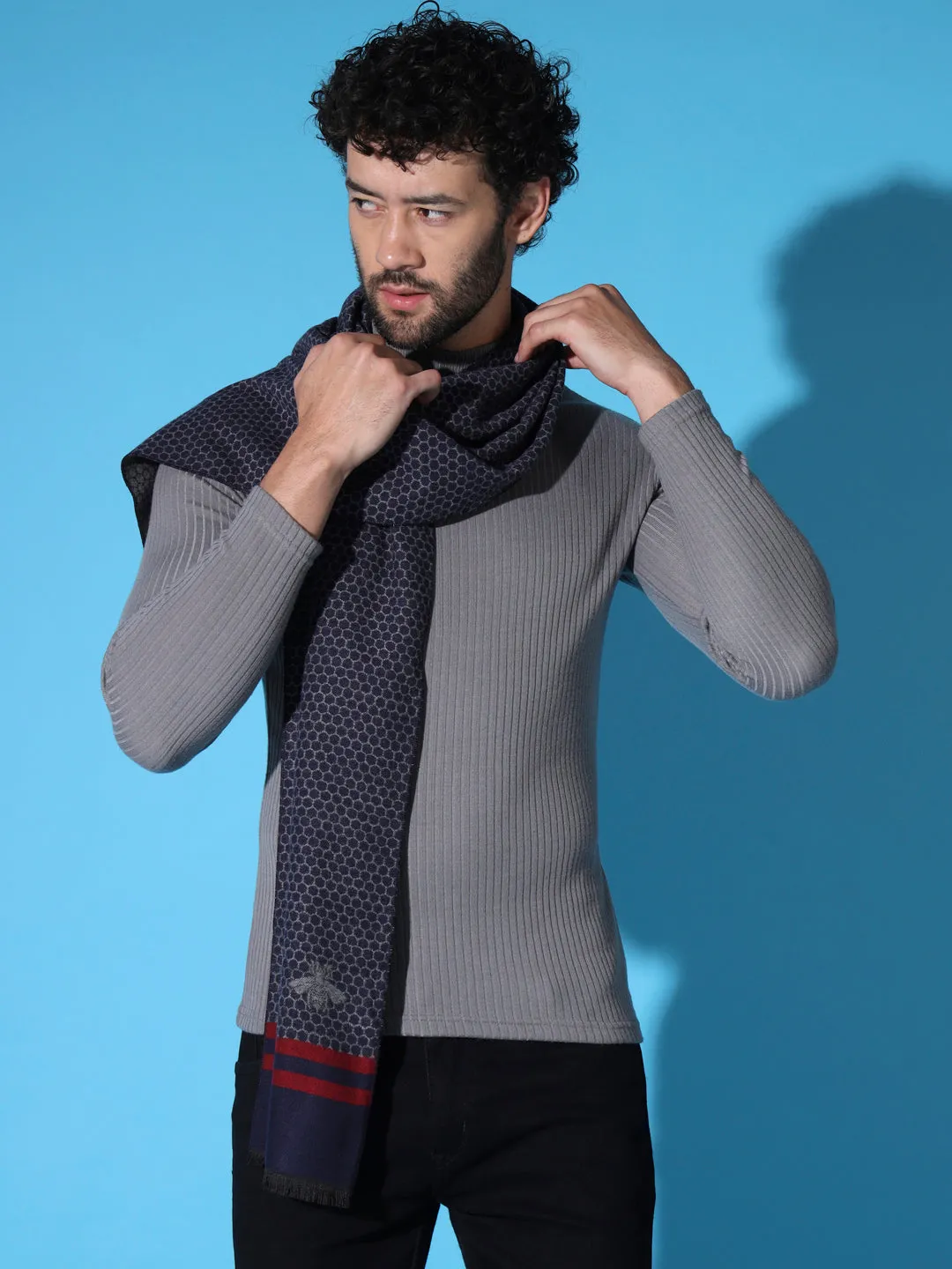 Iconic Butterfly Woolen Muffler for Men : Stylish Men Scarf