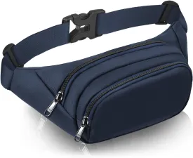 Large Fanny Pack for Women Men - Syican Waist bag with 3-Zipper Pockets, Gifts for Enjoy Sports Traveling Workout Casual Hands-Free crossbody bags Fits MAX 7.9'' iPad & 6.6'' Phone