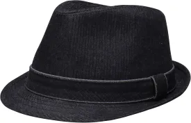 Levi's Men's Lightweight Packable Fedora Hat with 2 Removable Bands