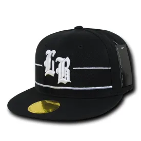 Long Beach City Snapback Flat Bill Hats, Flip Side