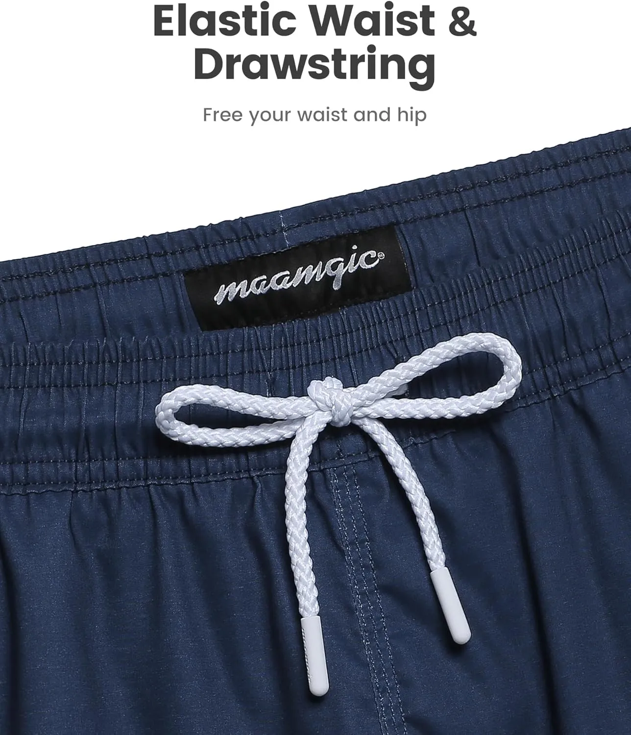 maamgic Swim Shorts Women 3.5" Quick Dry Board Shorts Stretch Swimming Shorts Vintage Bathing Suit Shorts with Pockets