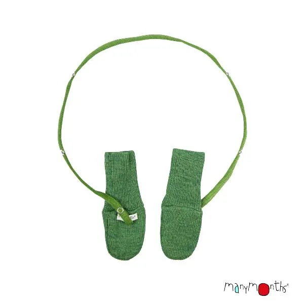 ManyMonths Natural Woollies Long Cuff Baby & Toddler Mittens