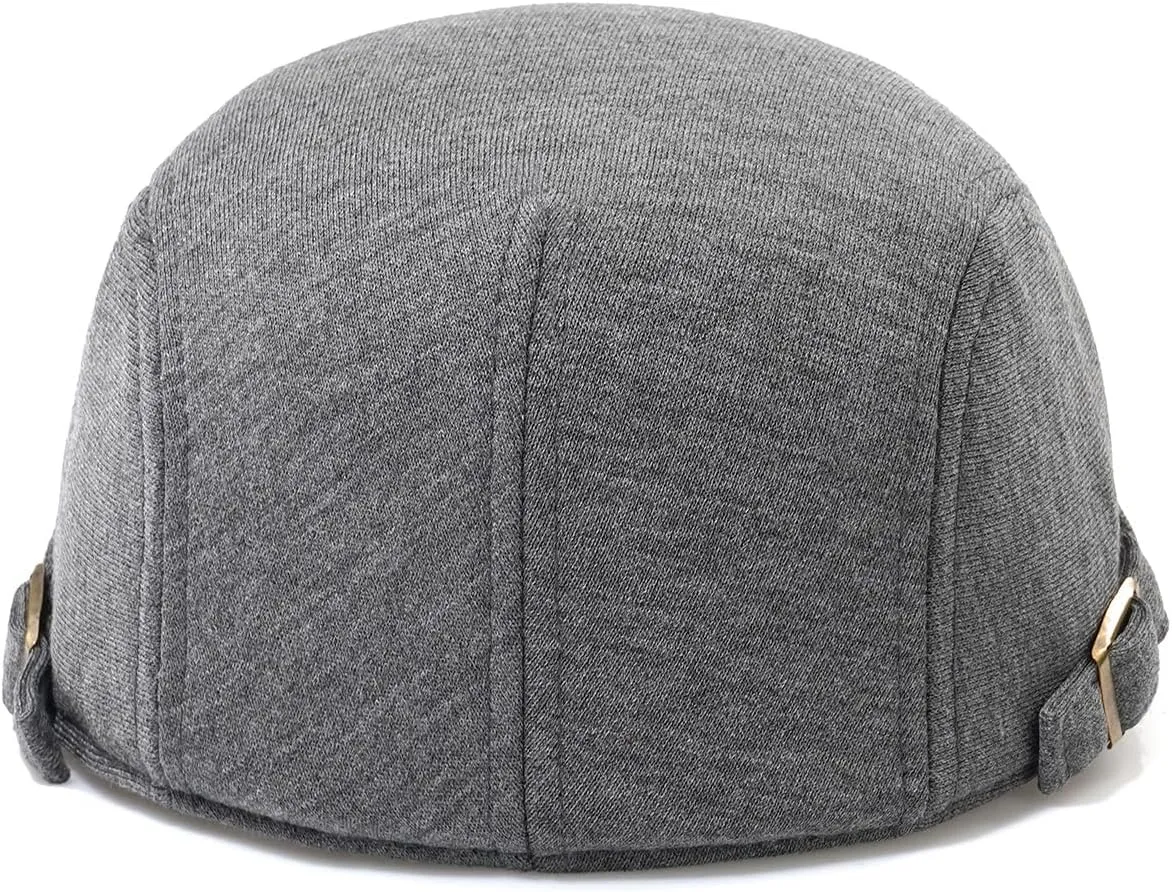 Men's Cotton Newsboy Hats Flat Ivy Gatsby Cap Irish Cabbie Ivy Driving Hunting Hat