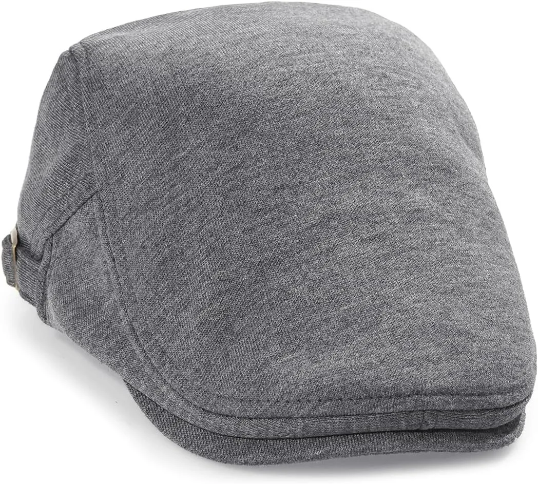 Men's Cotton Newsboy Hats Flat Ivy Gatsby Cap Irish Cabbie Ivy Driving Hunting Hat