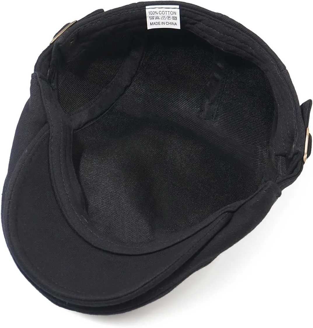 Men's Cotton Newsboy Hats Flat Ivy Gatsby Cap Irish Cabbie Ivy Driving Hunting Hat