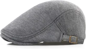 Men's Cotton Newsboy Hats Flat Ivy Gatsby Cap Irish Cabbie Ivy Driving Hunting Hat