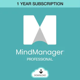 MindManager Professional | 1 Year Subscription | Powerful Visualization Tools and Mind Mapping Software [PC/Mac Download]