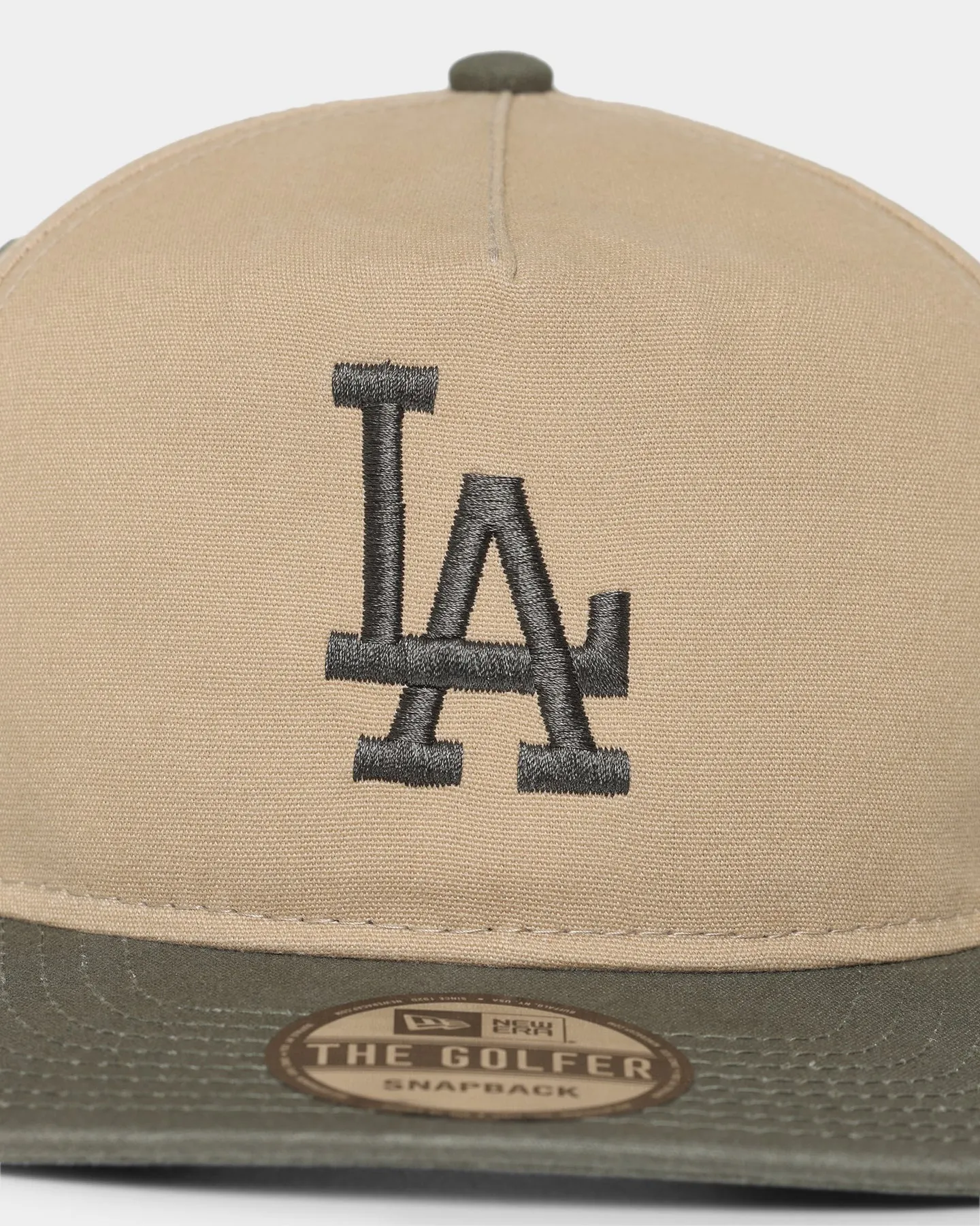 New Era Los Angeles Dodgers Golfer Snapback Khaki/Olive