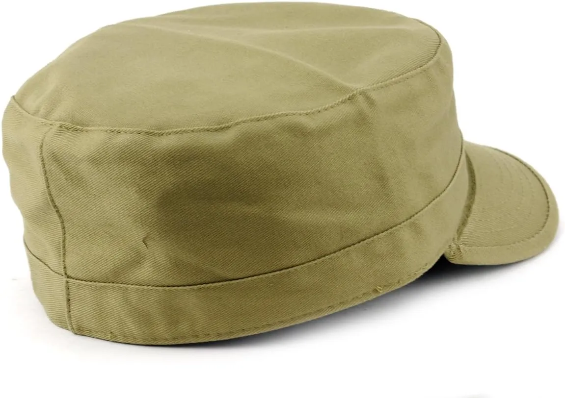 NYFASHION101 Fashionable Solid Color Unisex Fitted Army Military Cadet Cap
