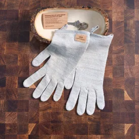 PALO VERDES Elastic-Free Organic Hemp Gloves (with Organic Cotton) (No Latex, No Polyester, No polyamide, No Nylon, No Plastic, No Synthetics) (100% Biodegradable)
