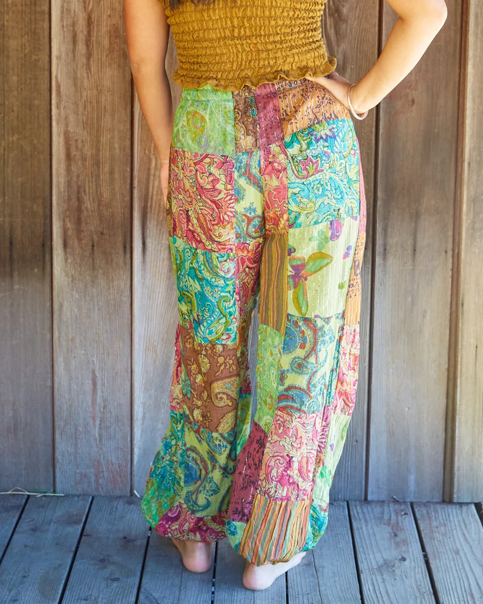 Patchwork Harem Pants