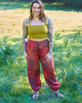 Patchwork Harem Pants