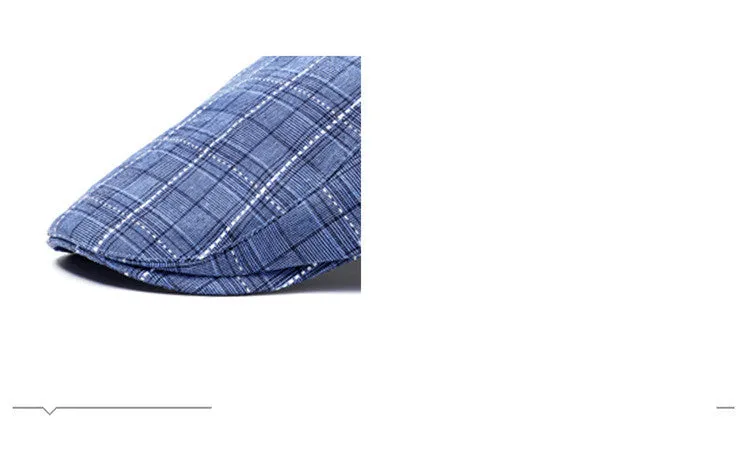 Peaked Cap Forward Cap Plaid Baseball Cap Visor Beret Sun Hat