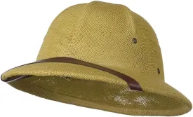 Pith Hat  Colonial Safari Hat, Postal Carrier Hat, Eco-Friendly Straw Design for Costumes, Role-Playing and Sun Protection, Beige Color