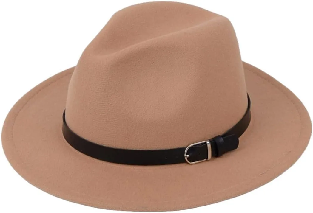 Pulcykp British Hat Men Women Imitation Woolen Winter Felt Hats Fashion Jazz Hat Chapeau