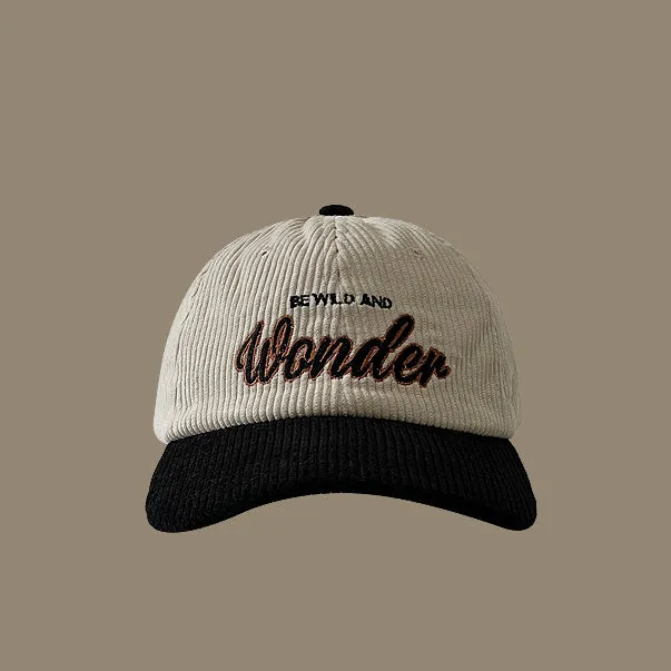 Retro Corduroy Baseball Cap