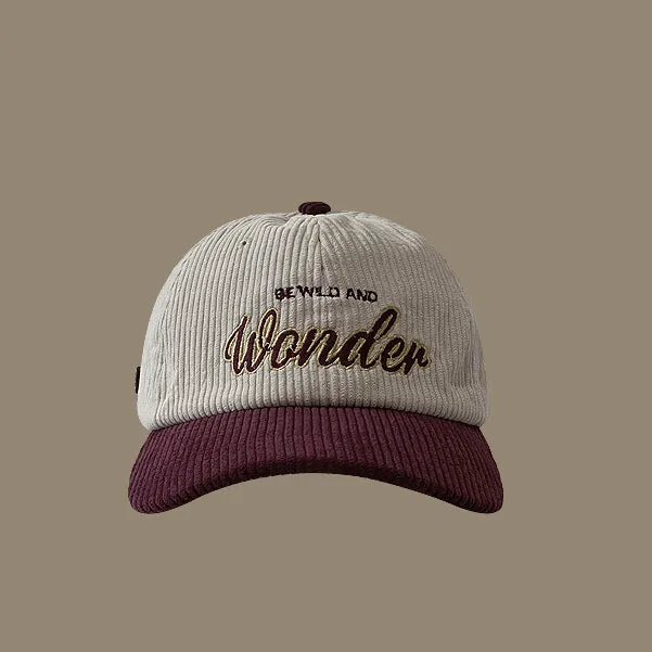 Retro Corduroy Baseball Cap