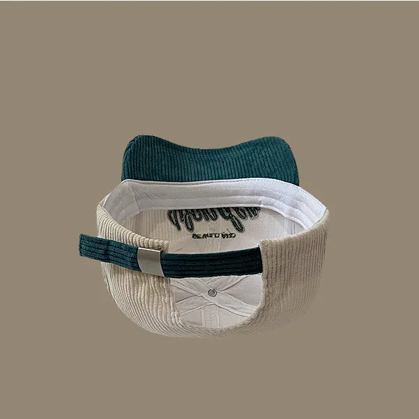 Retro Corduroy Baseball Cap