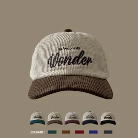 Retro Corduroy Baseball Cap