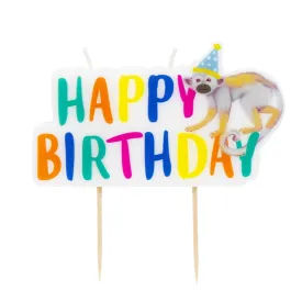 Safari Monkey Birthday Candle