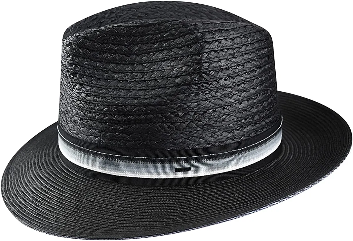 Scorsby Braid Straw Fedora by Bailey