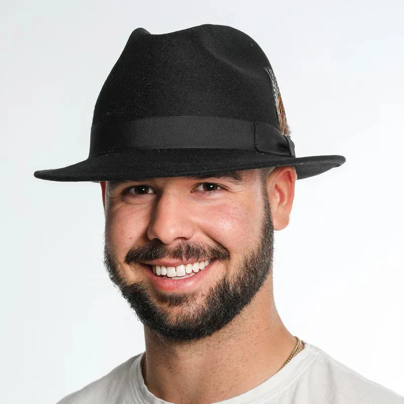 Sharp Miller Ranch Fedora Hat - Black