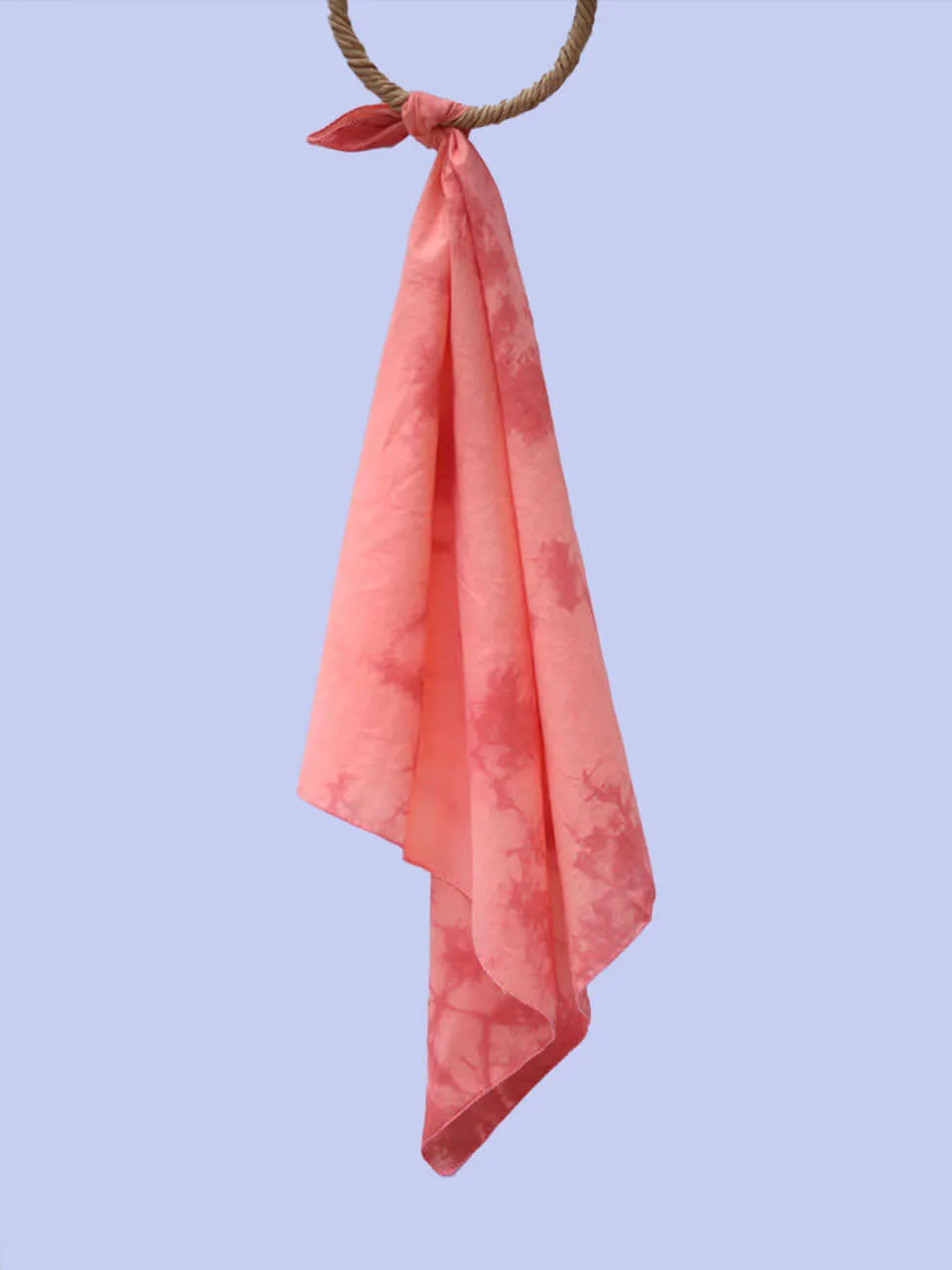 Shibori - Peach Cotton Neckerchief